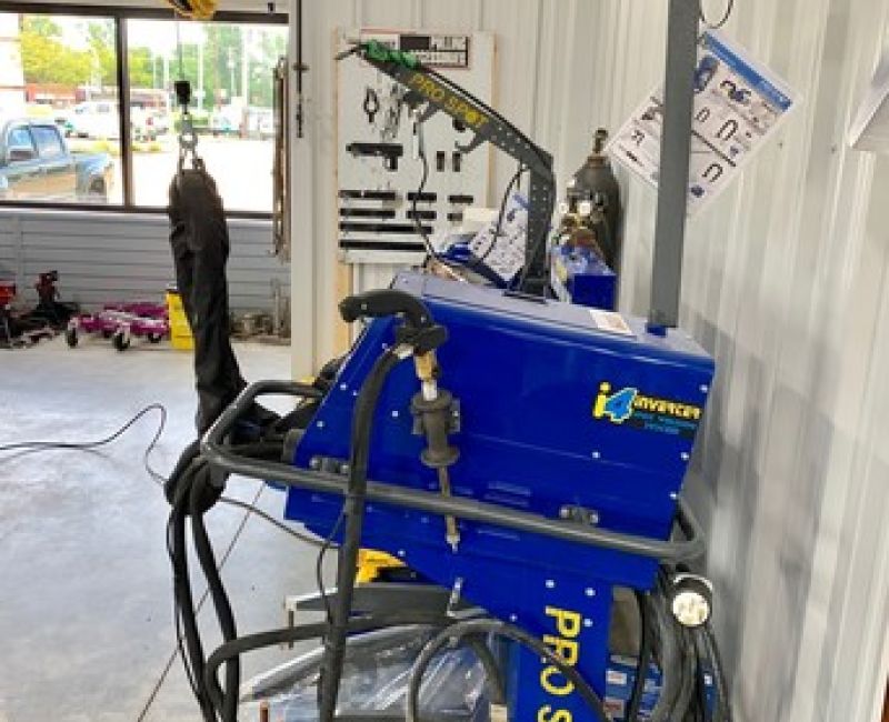 Our high tech prospot welding machines.